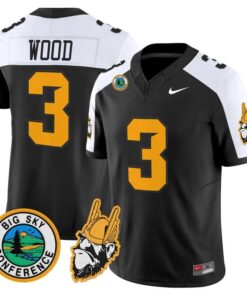 Joshua Wood Jersey 3 Idaho Vandals 1975 Throwback Limited Stitched Black Alter