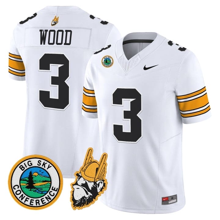 Joshua Wood Jersey #3 Idaho Vandals 1975 Throwback Limited Stitched - Image 2