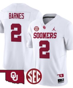 Jovantae Barnes Jersey #2 Oklahoma Sooners 2025 Limited Stitched