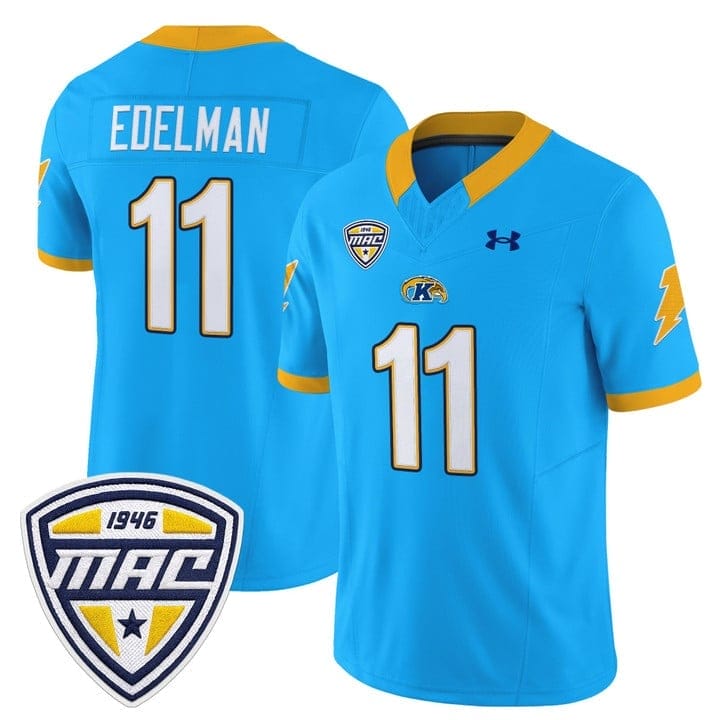 Julian Edelman Jersey #11 Kent State Golden Flashes 2025 Stitched - Image 3