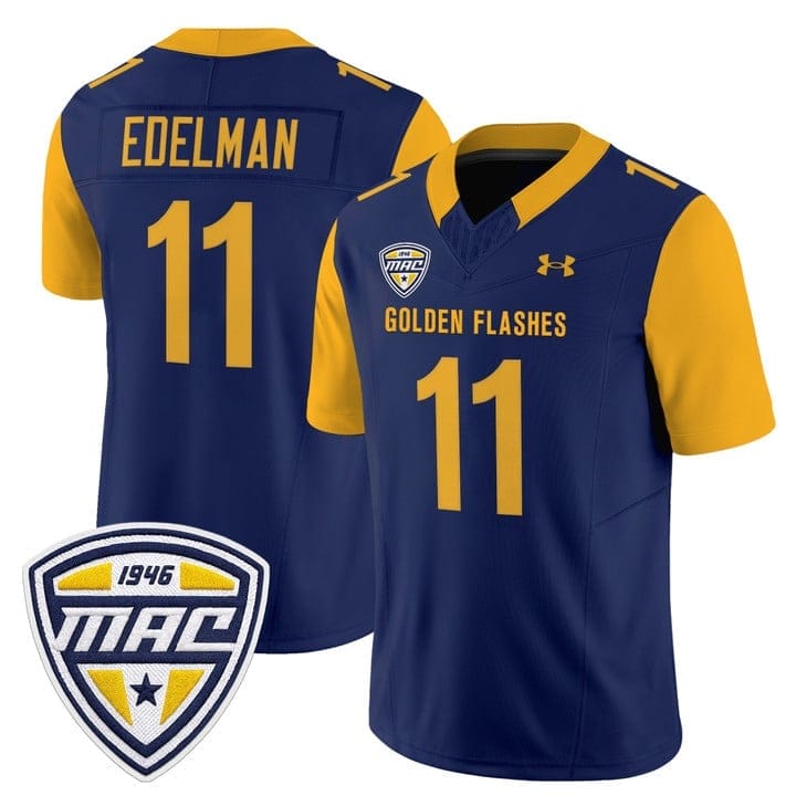 Julian Edelman Jersey #11 Kent State Golden Flashes 2025 Stitched - Image 5