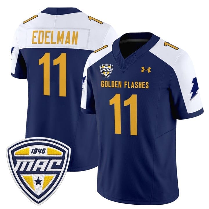 Julian Edelman Jersey #11 Kent State Golden Flashes 2025 Stitched - Image 4