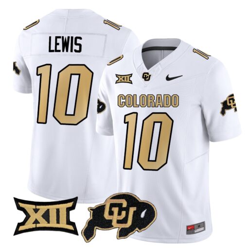 Julian Lewis Jersey #10 Colorado Buffaloes 2025 Vapor Limited Stitched - Image 2