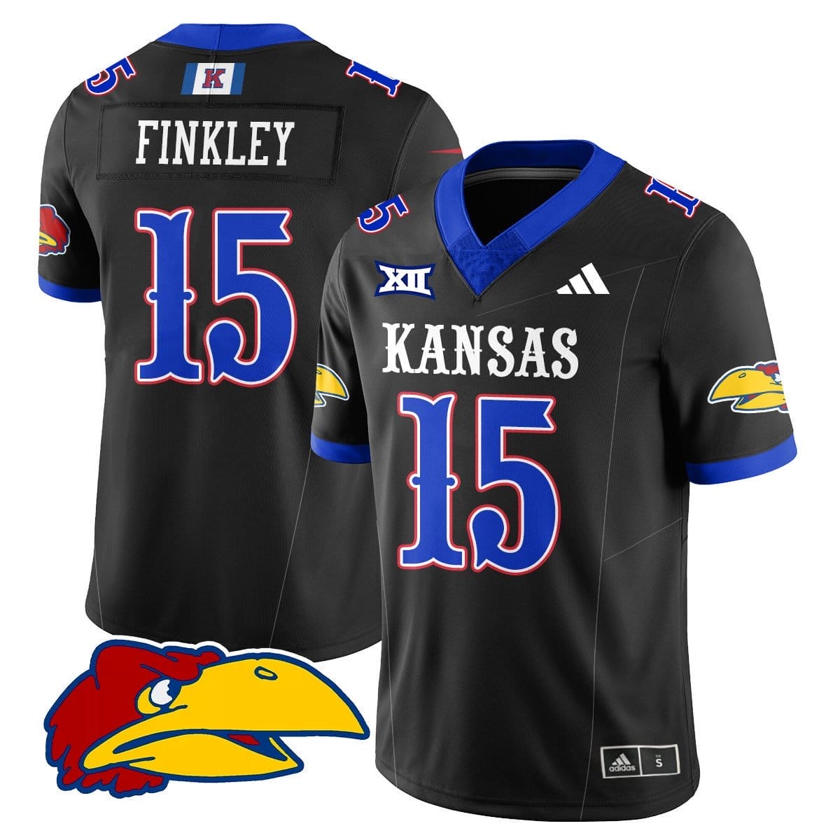 Justice Finkley Jersey #15 Kansas Jayhawks Football 2025 Limited Stitched