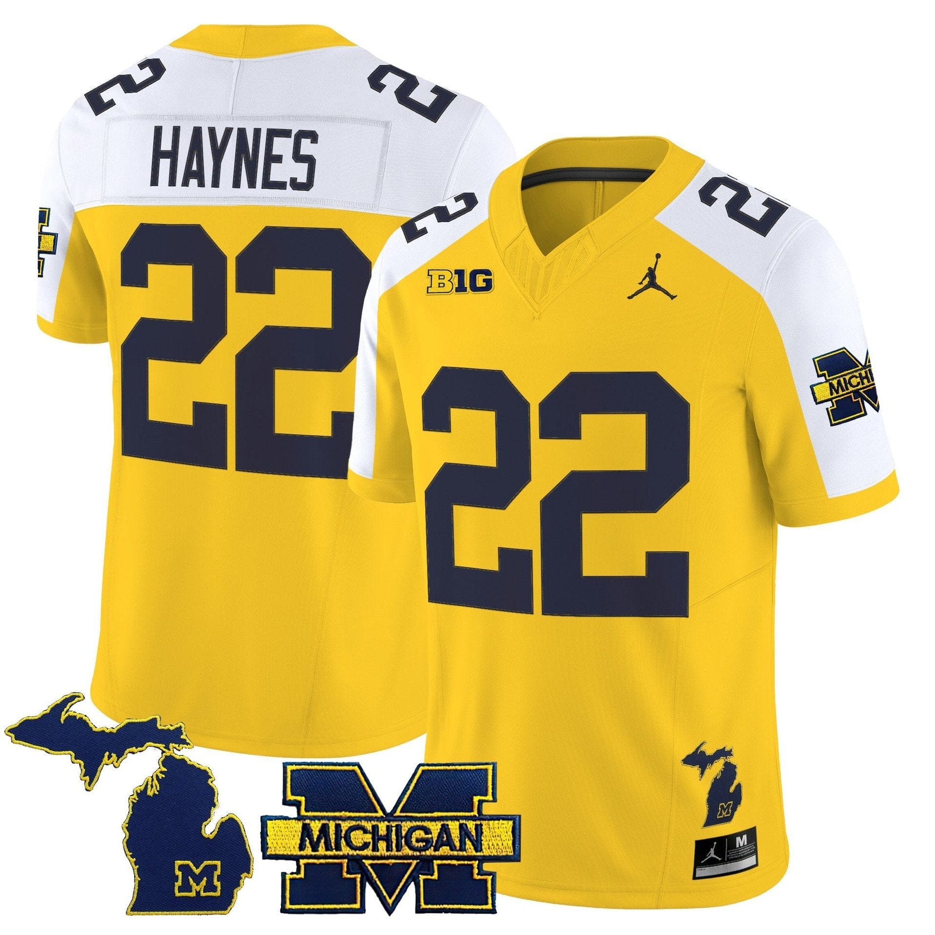 Justice Haynes Jersey #22 Michigan Wolverines 2025 Limited V2 Stitched - Image 2