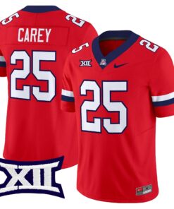 Ka Deem Carey Jersey 25 Arizona Wildcats 2025 Limited Stitched Red