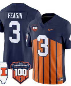 Kaden Feagin Jersey 3 Illinois Fighting 100th Memorial Stadium Throwback e6723870 54ea 4d40 834b 16da4a307760