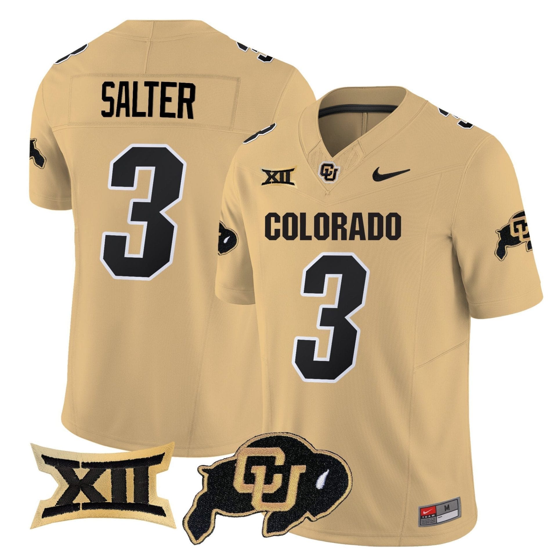 Kaidon Salter Jersey #3 Colorado Buffaloes 2025 Vapor Limited Stitched - Image 3