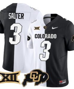 Kaidon Salter Jersey 3 Colorado Buffaloes 2025 Vapor Limited Stitched Stripeout