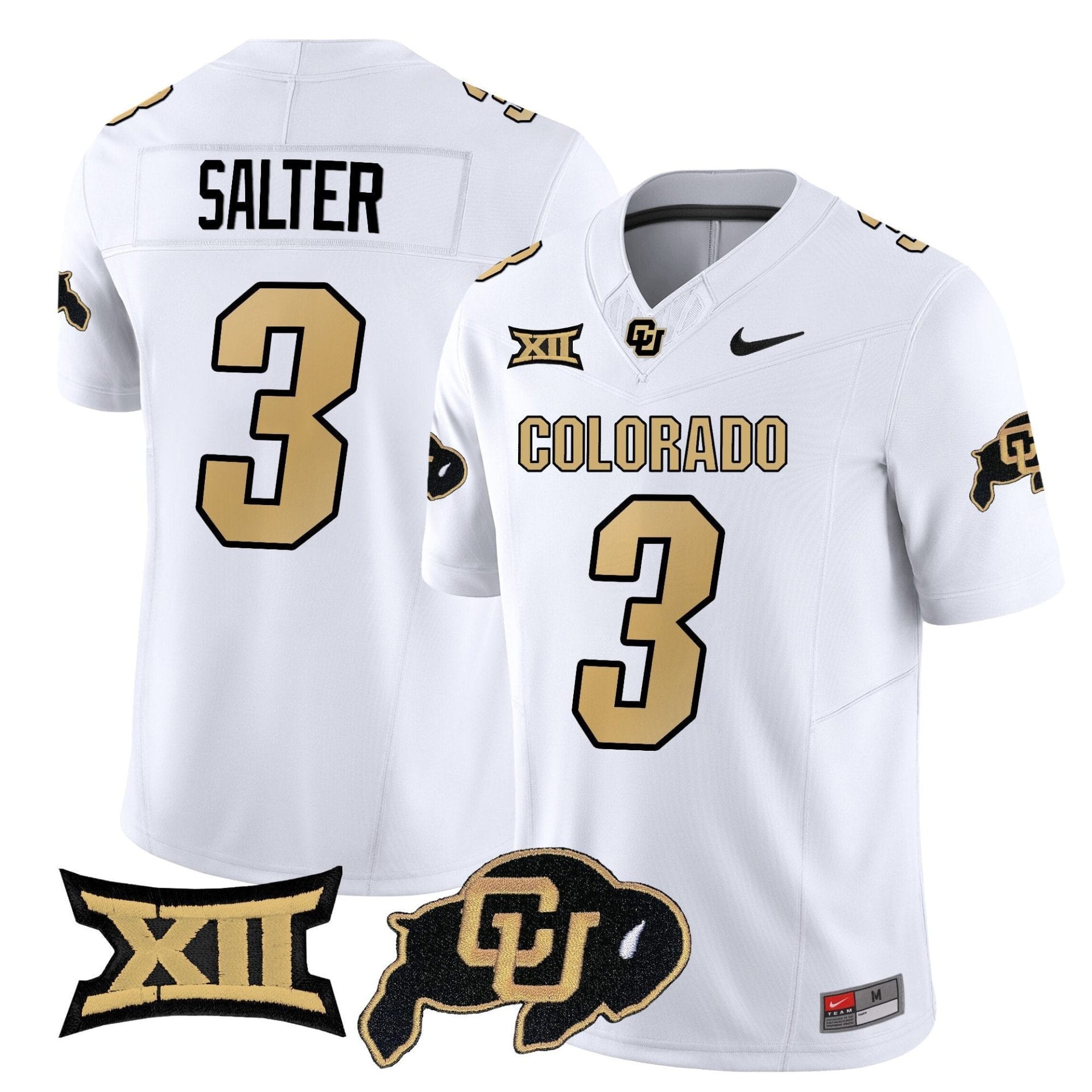 Kaidon Salter Jersey #3 Colorado Buffaloes 2025 Vapor Limited Stitched - Image 2