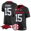 Kam Shanks Jersey 15 Arkansas Razorbacks Limited Stitched Black 20a20bec 7bea 49e9 9a93 62a72fad6b18