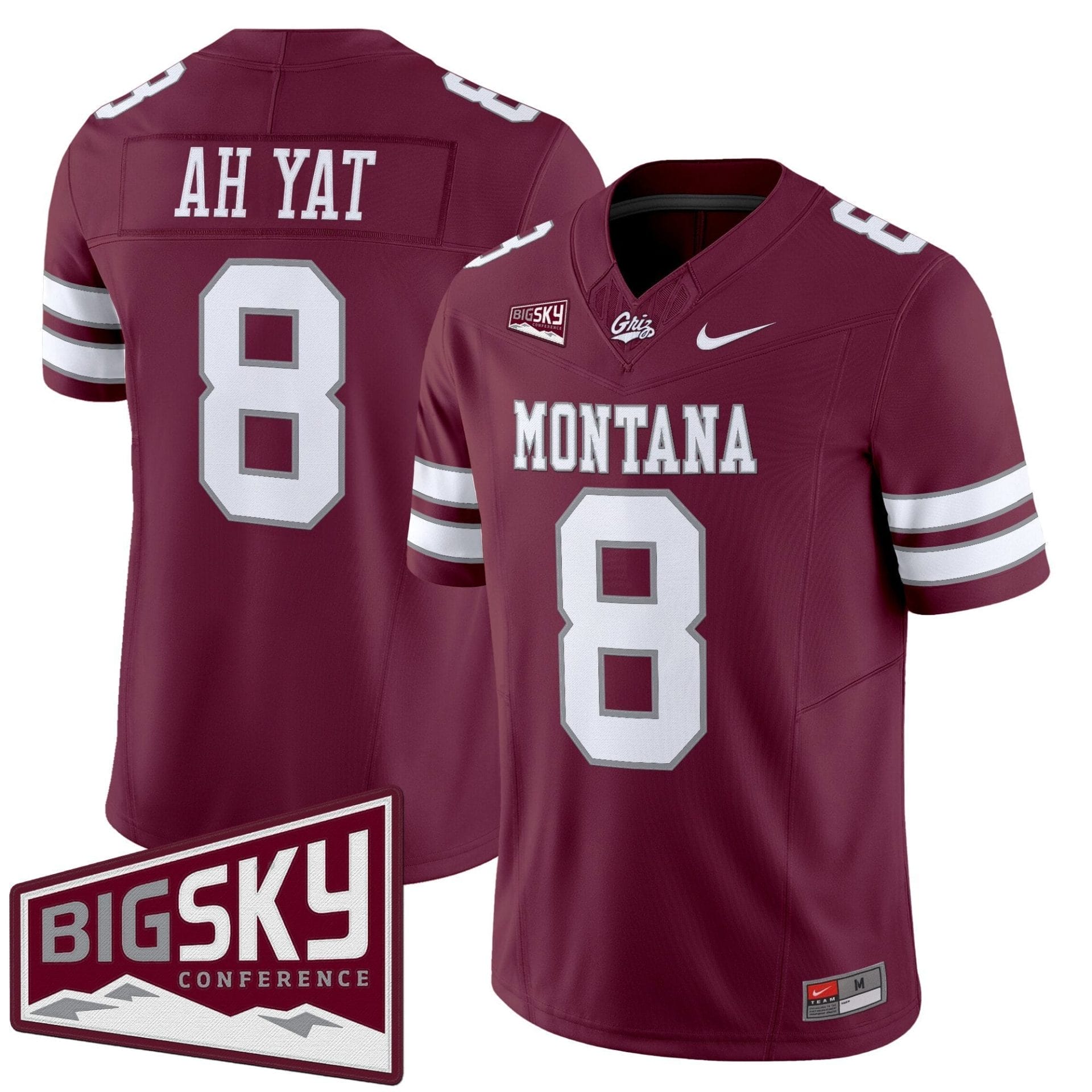 Keali'i Ah Yat Jersey #8 Montana Grizzlies 2025 Vapor Limited Stitched - Image 5