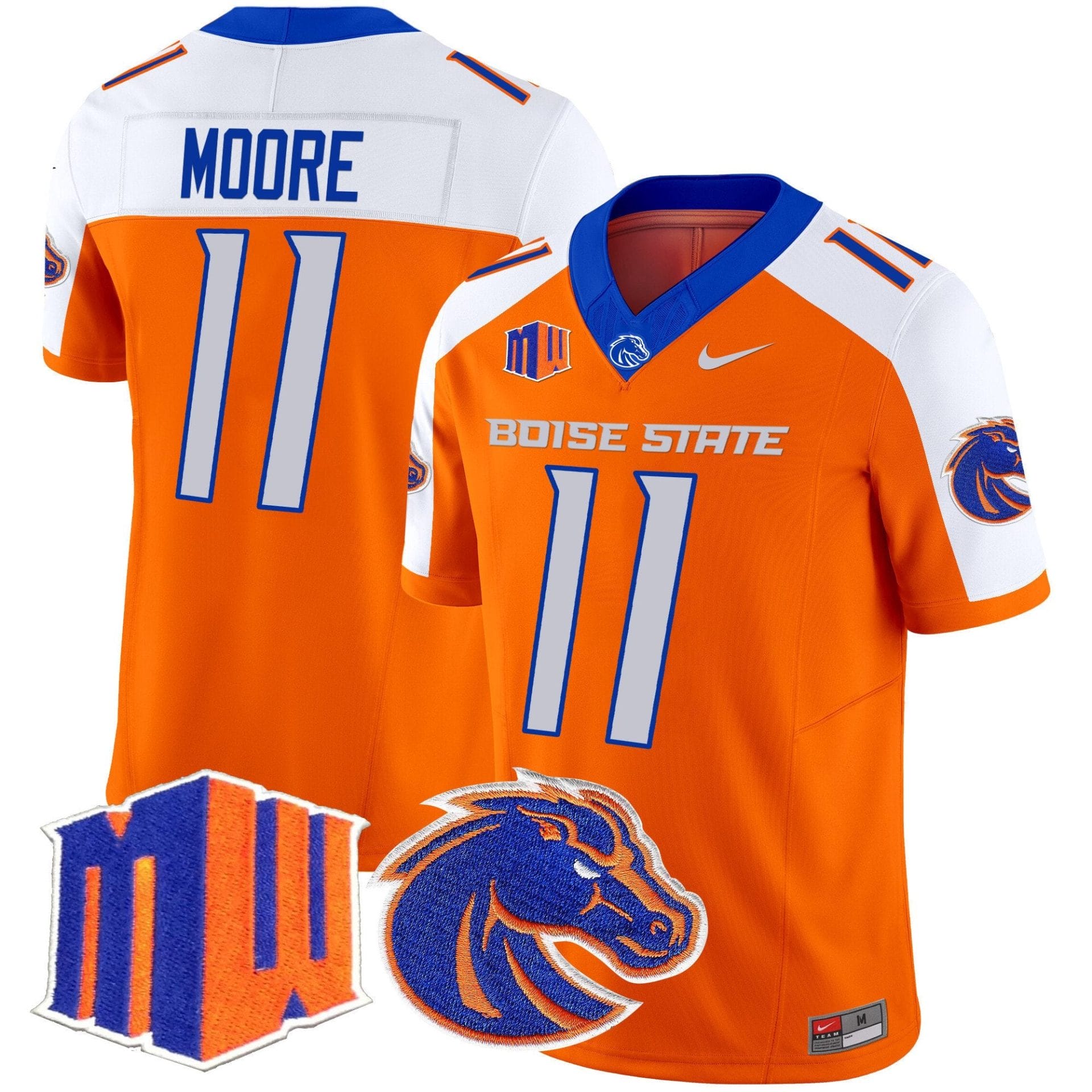 Kellen Moore Jersey #11 Boise State Broncos 2025 Vapor Stitched - Image 3