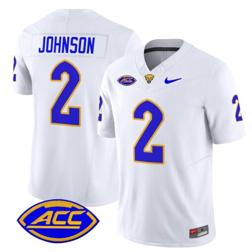Kenny Johnson Jersey #2 Pittsburgh Panthers 2025 Limited Stitched