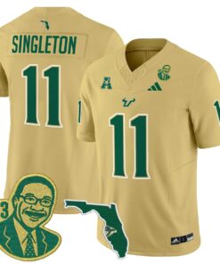 Keshaun Singleton Jersey 11 South Florida Bulls Lee Roy Selmon Legacy Gold e72e9d39 5d12 49ad 9d2c a7bb9cf3378c