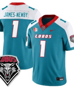 Keyshawn James Newby Jersey 1 UNM Lobo Football 2025 All Stitched Alternate