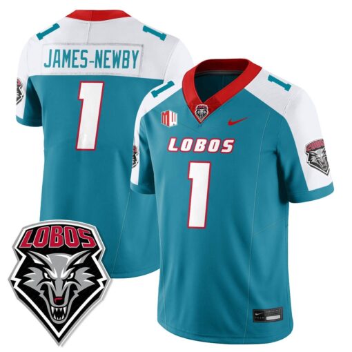 Keyshawn James-Newby Jersey #1 UNM Lobo Football 2025 All Stitched - Image 2