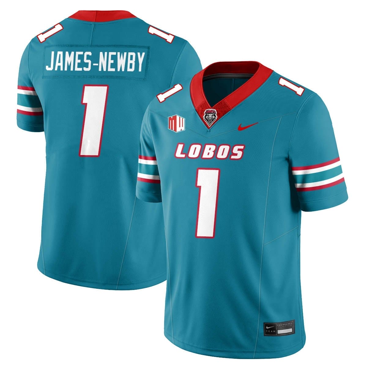 Keyshawn James-Newby Jersey #1 UNM Lobo Football 2025 All Stitched