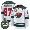 Kirill Kaprizov Jersey 97 Minnesota Wild 25th Anniversary Patch Stitched White