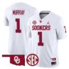 Kyler Murray Jersey 1 Oklahoma Sooners 2025 Limited Stitched White