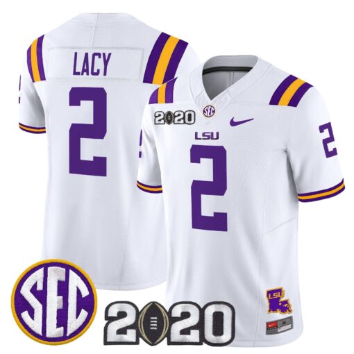 Kyren Lacy Jersey #2 LSU Tigers 2020 National Champions Stitched