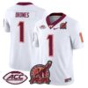 Kyron Drones Jersey 1 Virginia Tech Hokies Coach Frank Beamer 2025 White