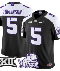 LaDainian Tomlinson Jersey 5 TCU Horned Frogs 2025 Limited Stitched Black Alter
