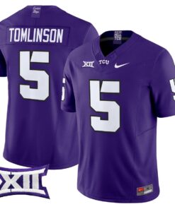 LaDainian Tomlinson Jersey 5 TCU Horned Frogs 2025 Limited Stitched Purple