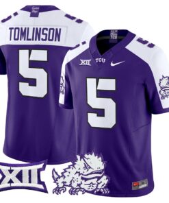 LaDainian Tomlinson Jersey 5 TCU Horned Frogs 2025 Limited Stitched Purple Alter