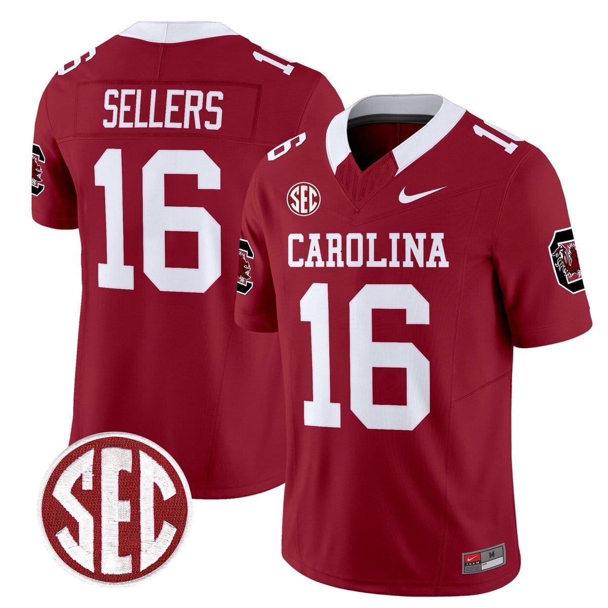 LaNorris Sellers Jersey #16 Carolina 1980 Throwback Rebrand 2026 - Image 4
