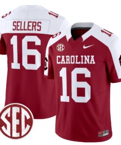 LaNorris Sellers Jersey 16 Carolina 1980 Throwback Rebrand 2026 Garnet Alter