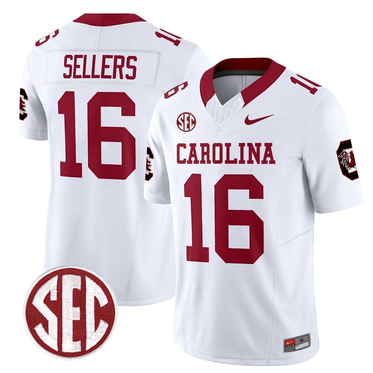 LaNorris Sellers Jersey #16 Carolina 1980 Throwback Rebrand 2026 - Image 2