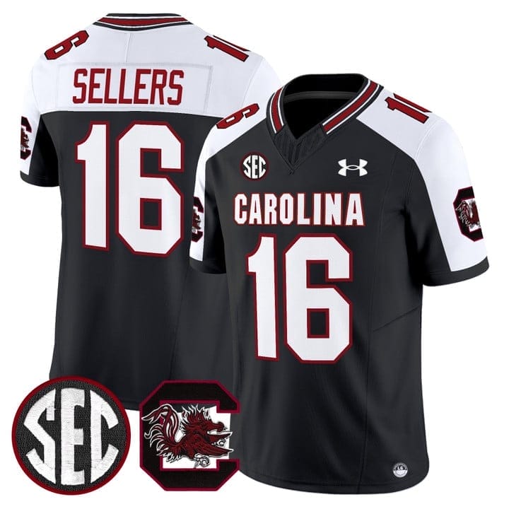 LaNorris Sellers Jersey #16 South Carolina Gamecocks 2025 Stitched - Image 3