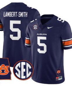 Lambert Smith Jersey 5 Auburn Tigers Alabama Patch Vapor Stitched Navy