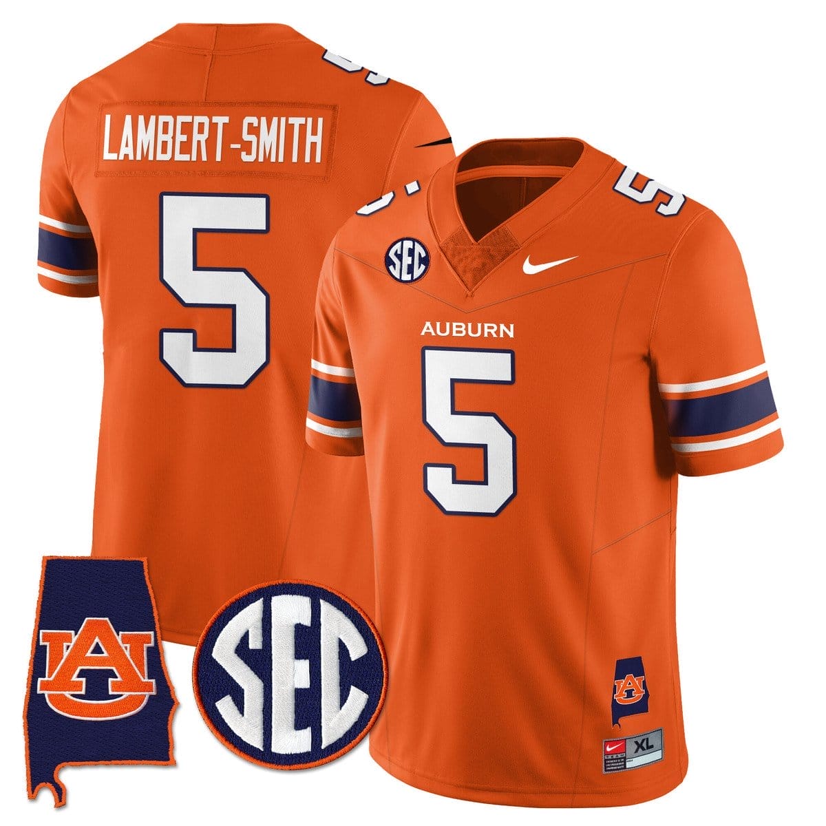 Lambert-Smith Jersey #5 Auburn Tigers Alabama Patch Vapor Stitched - Image 5