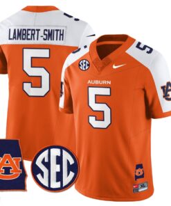 Lambert Smith Jersey 5 Auburn Tigers Alabama Patch Vapor Stitched Orange Alter