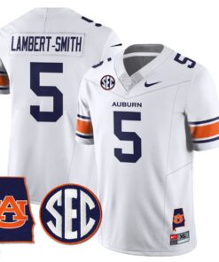 Lambert Smith Jersey 5 Auburn Tigers Alabama Patch Vapor Stitched White 06f66d4d c8b2 44d2 b521 c56513fbb4da