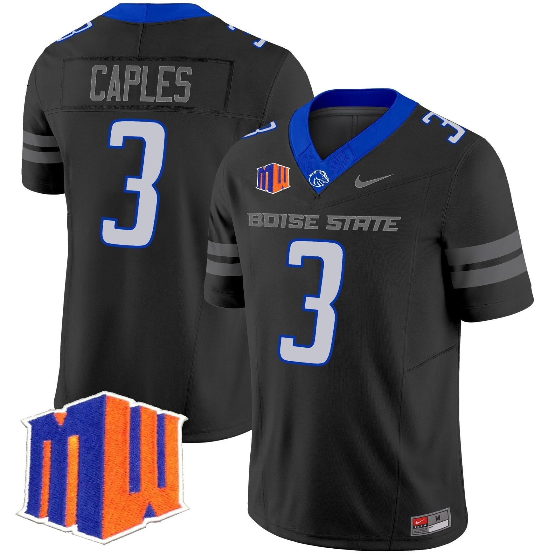 Latrell Caples Jersey #3 Boise State Broncos 2025 Vapor Stitched