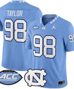 Lawrence Taylor Jersey 98 North Carolina Tar Heels 2025 Stitched Blue