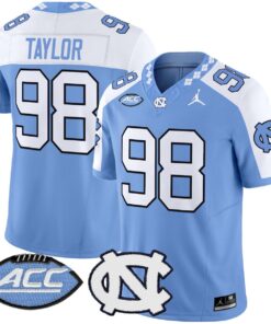 Alternative view of Lawrence Taylor Jersey #98 North Carolina Tar Heels 2025 Stitched