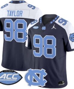 Lawrence Taylor Jersey 98 North Carolina Tar Heels 2025 Stitched Navy Alter