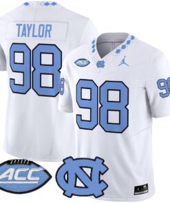 Lawrence Taylor Jersey #98 North Carolina Tar Heels 2025 Stitched
