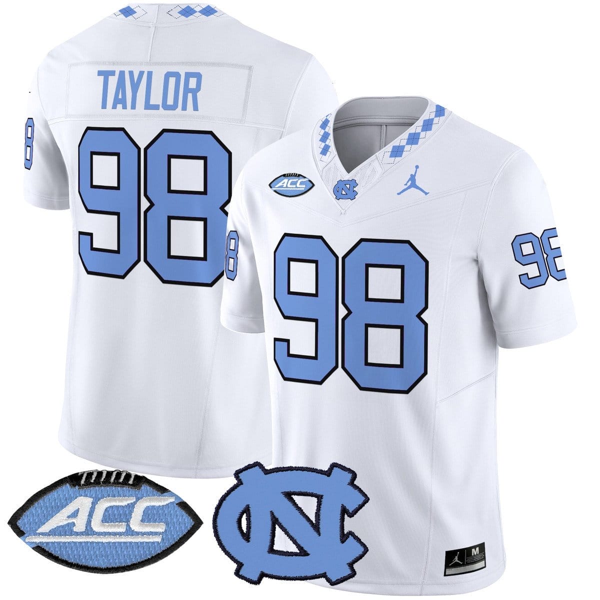 Lawrence Taylor Jersey #98 North Carolina Tar Heels 2025 Stitched