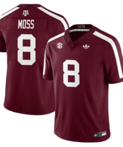 Alternative view of Le'Veon Moss Jersey #8 Texas A&M Aggies 1975 Throwback Stitched
