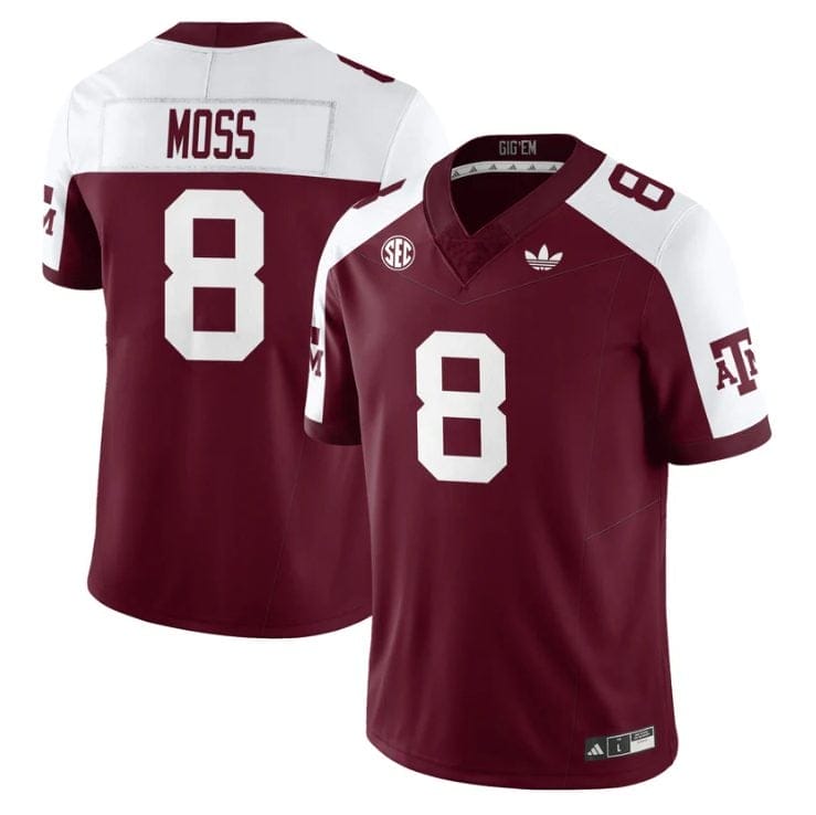 Le'Veon Moss Jersey #8 Texas A&M Aggies 1975 Throwback Stitched
