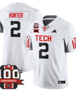 Lee Hunter Jersey 2 Texas Tech Football 100th Anniversary Stitched White 31c690dd f3f5 4ec9 b90d 898a1a9c691d