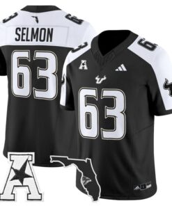 Lee Roy Selmon Jersey 63 South Florida Bulls 2025 Limited Stitched Black Alter