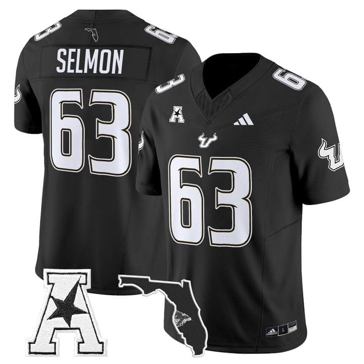 Lee Roy Selmon Jersey #63 South Florida Bulls 2025 Limited Stitched