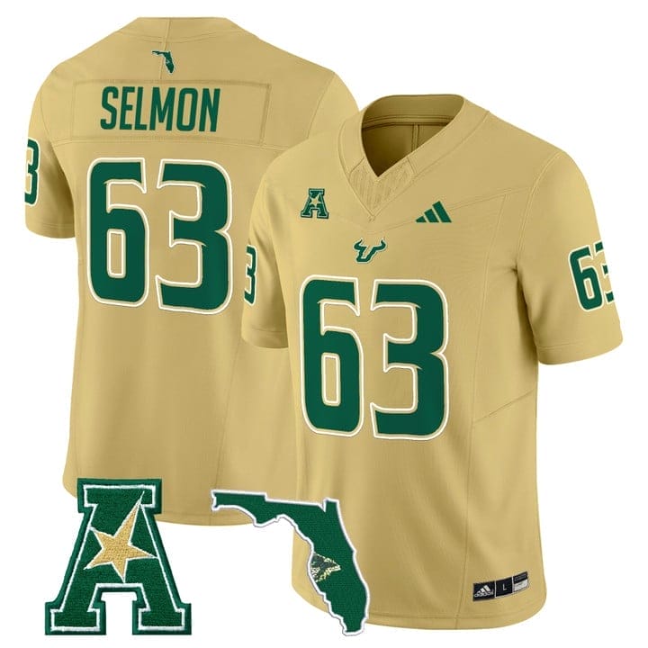 Lee Roy Selmon Jersey #63 South Florida Bulls 2025 Limited Stitched - Image 5