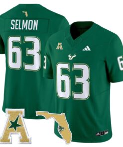 Lee Roy Selmon Jersey 63 South Florida Bulls 2025 Limited Stitched Green